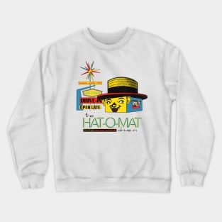 VINTAGE The Hat--O-Mat Drive In Fast Food Nostalgia Crewneck Sweatshirt